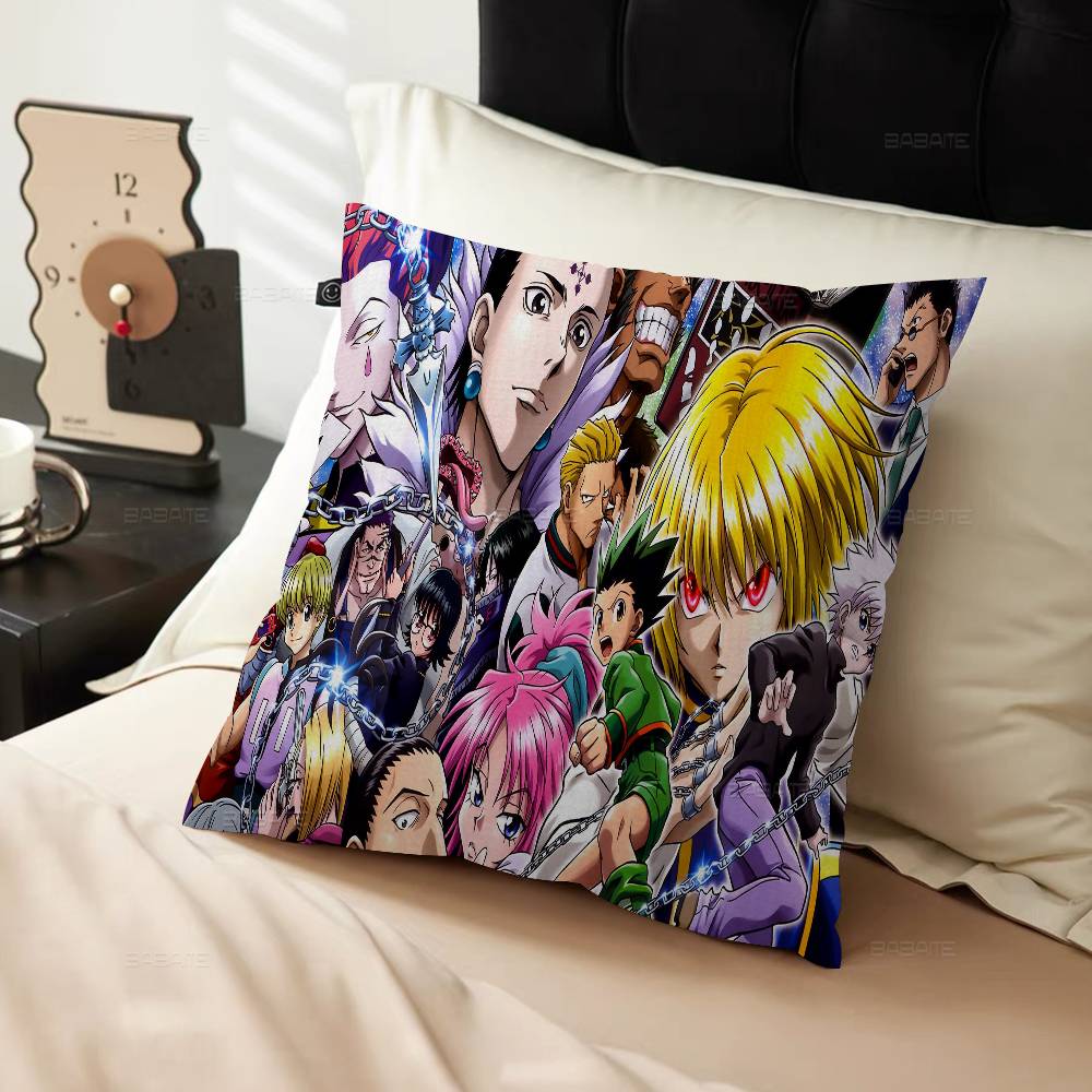 Anime Hisoka Hunter X Hunters Pillow Cover Sofa Cushion Cover Home Room Decoration Children Gift