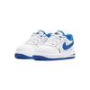 New Nike Air Force 1 LV8 Anti-Slip And Wear-Resistant Lightweight Low-Top Skateboard Shoes White Blue Infant And Toddler DO3808-100