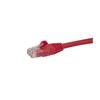 STARTECH Cat6 UTP Snagless Network Cable - 50cm Red - Snagless RJ45 Ethernet Cord - Patch Cable