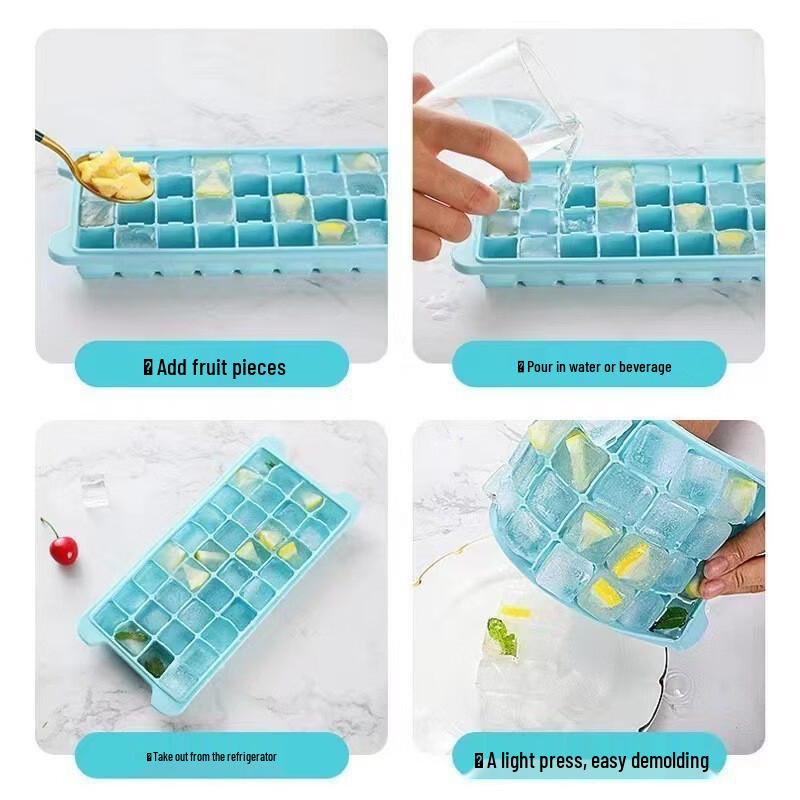 Silicone Ice Cube Trays with Lids