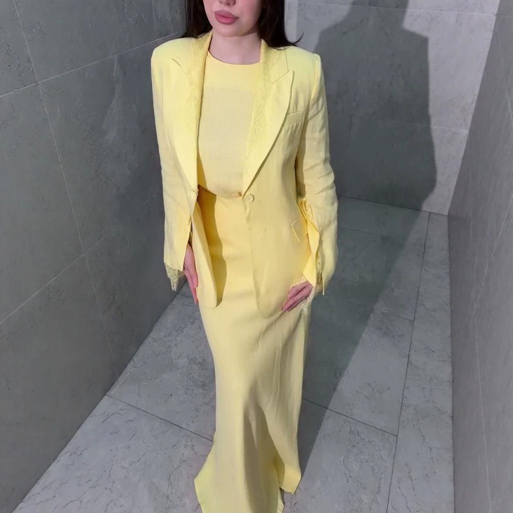Spring and Autumn New European, American Amazon Cross-border Long-sleeved Suit Waist Top Half-length Skirt Set