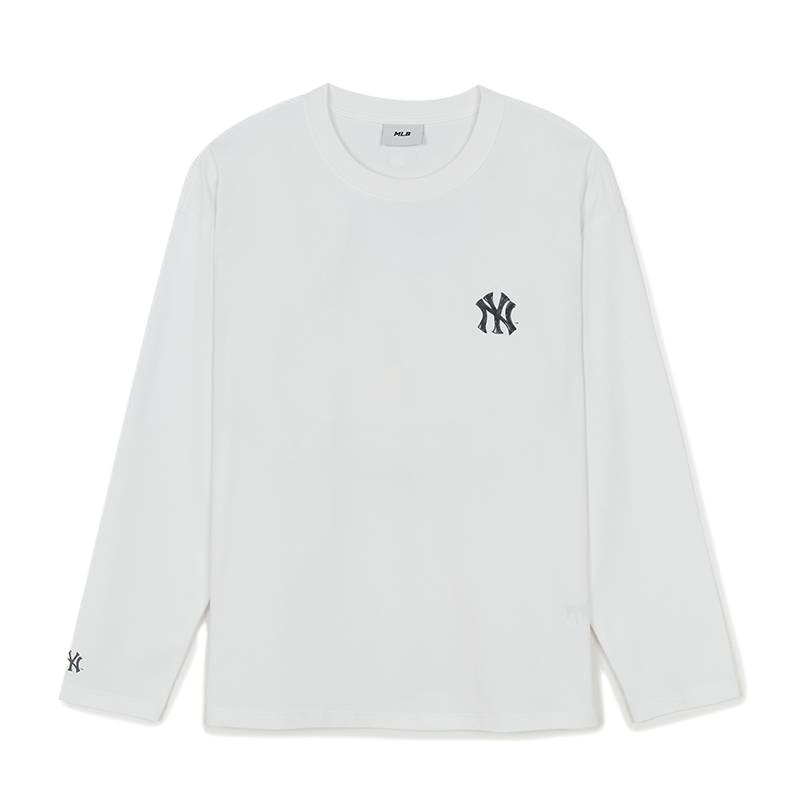MLB SS26 Ronde Hals Graffiti Zonbescherming Lange Mouwen Zomer Ademend T-shirt Unisex Tops 3ATSB0261-50WHS L white