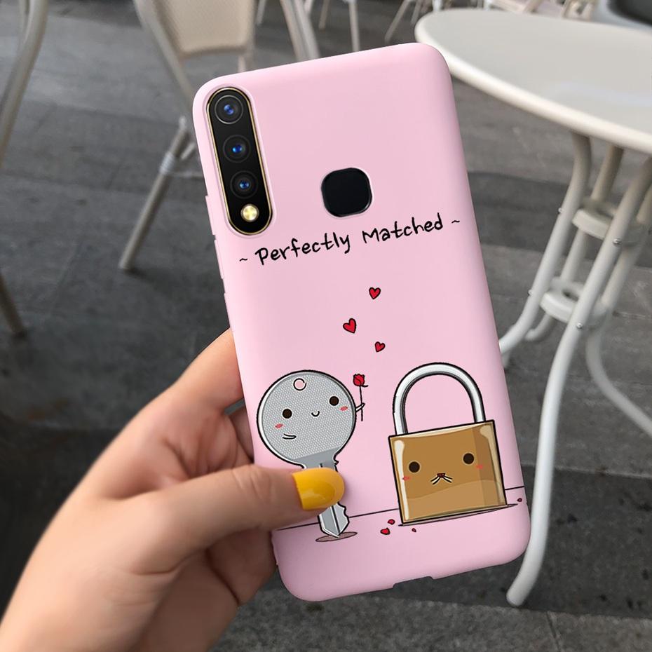 For Vivo Y19 2019 Case Cute Beautifly Flower Butterlfy Phone Cover For Vivo Y19 Y 19 1915 Black Silicone Soft TPU Case Bumper