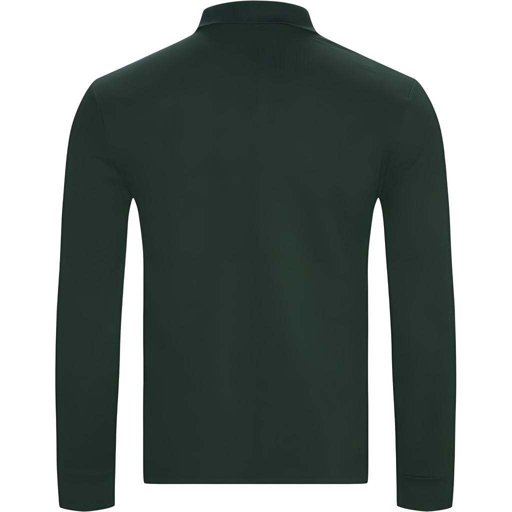 Polo Ralph Lauren Solid Color Embroidered Logo Long Sleeve Polo Shirt Men Tops Green MNPOKNI16810751-D08