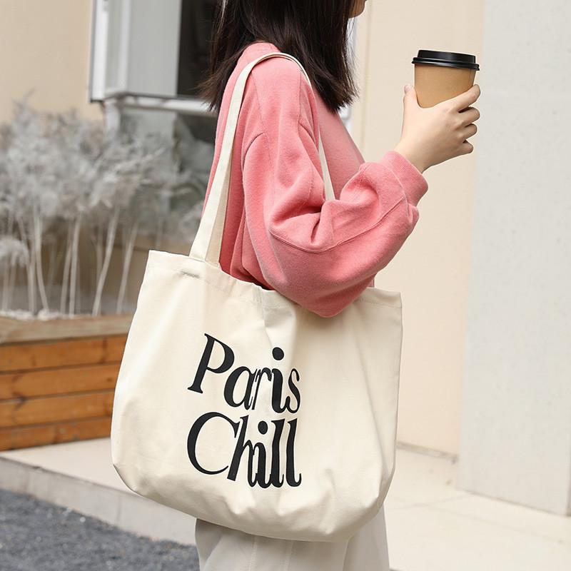 

IELGY Корейская версия повседневного арт-холста с алфавитом Мори бежевый