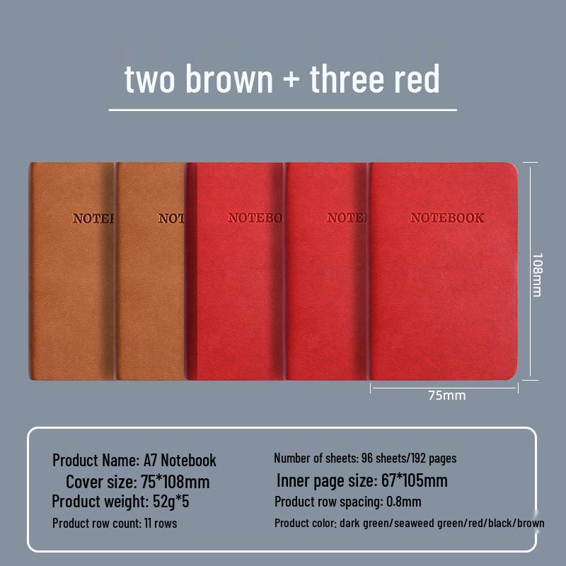 A7 Mini Tragbares Taschennotizbuch für Krankenschwestern und Ärzte