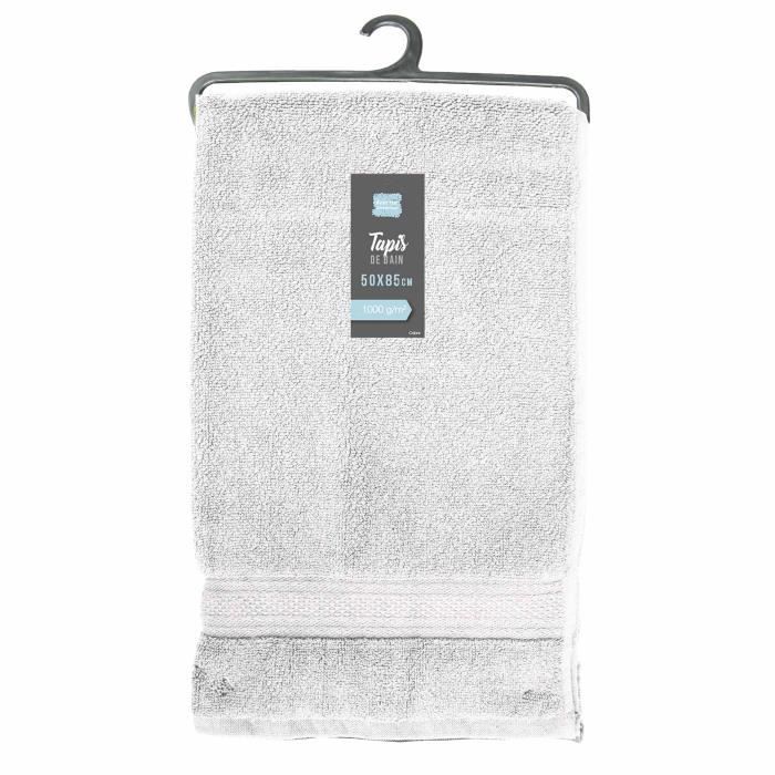 Tapis de bain - DOUCEUR D'INTERIEUR - 50 x 85 cm - Blanc - Adulte