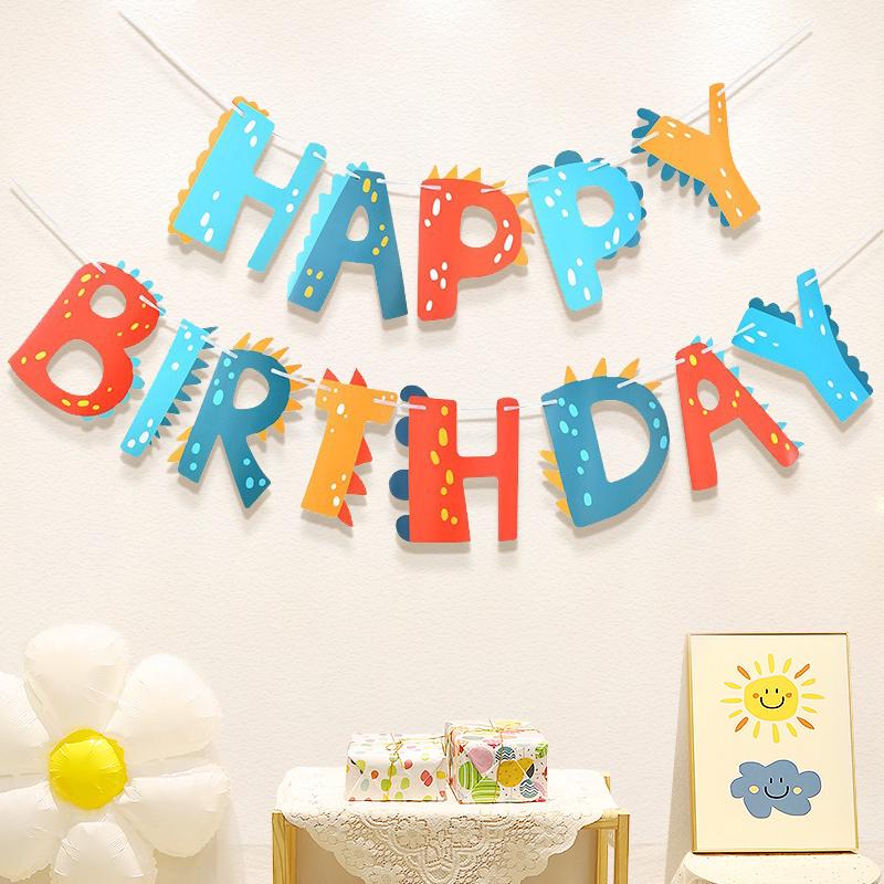 Banner zum ersten Geburtstag des Babys: Kinderwimpelkette für die Kindergarten-Dekoration