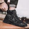 Spring Autumn Shoes Mens Fashion Deserts Boots Camouflage Street Style Cloth Ankle Boots Brand Male Footwear