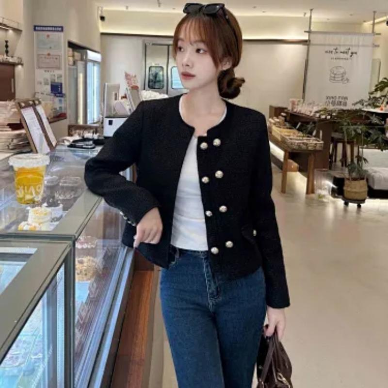 Women S French Style Short Long Sleeve Ladies Outerwear