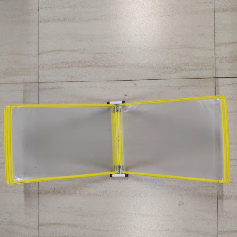 A4 Wandmontierter Klapp-Aktenordner, 5-seitiger SOP-Displayständer