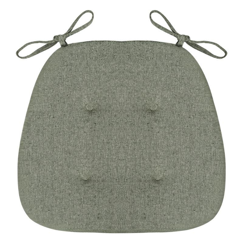 Universal Dining Chair Cushion Thickened Keep Warm Cotton Linen Seat Pad Horseshoe Shape Breathable All Season Home Use Cushion
