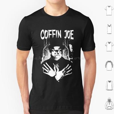 Coffin Joe BMovie Brazil T Shirt Big Size 100 Cotton B Movie Brazil Cinema Coffin Coffin Joe Film Horror Strange Black And
