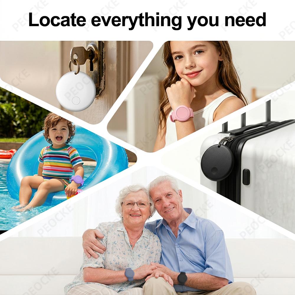 Waterproof Smart Tag Bracelet for Kids-Soft Silicone For Android Tracker Tag With Watch Band Case Cover Lightweight GPS Tracker