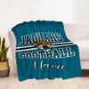Jaguars Football Personalized Text Blanket Throw Personalized Blanket Soft Warm Cozy Throw For Picnics Bed Chair Office Four Seasons Universal