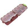 Medicine Box Medicine Case Plastic Waterproof 10 Compartments Buckle Lock Weekly Portable Medicine