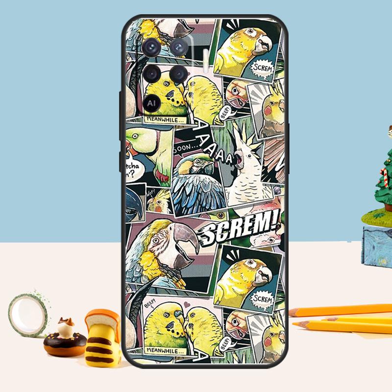

Colorful Parrots Case For Oppo A98 A78 A58 A18 A38 A74 A94 A54 A15 A17 A57 A6 A5 Pro A16 A76 A96 A40 A60 A80 OPPO A5 Pro 5G