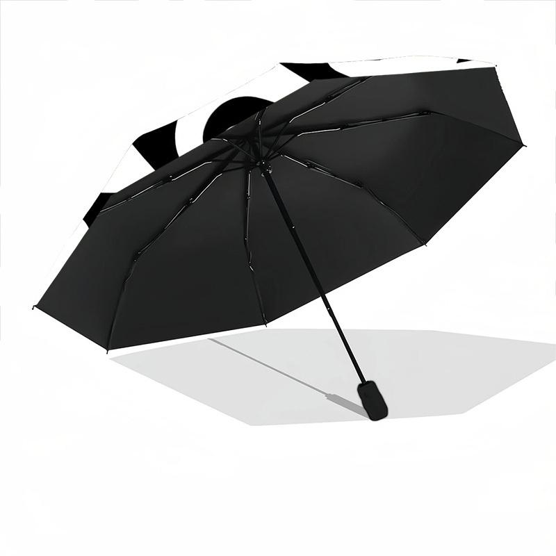 1pc Abstract Art Automatic Folding Umbrella Portable Collapsible 8-Rib Umbrella for All Seasons, Casual Outdoor Accessory, B11