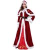 European & American Long-Sleeve Santa Costume for Couples - Festive Party Attire
