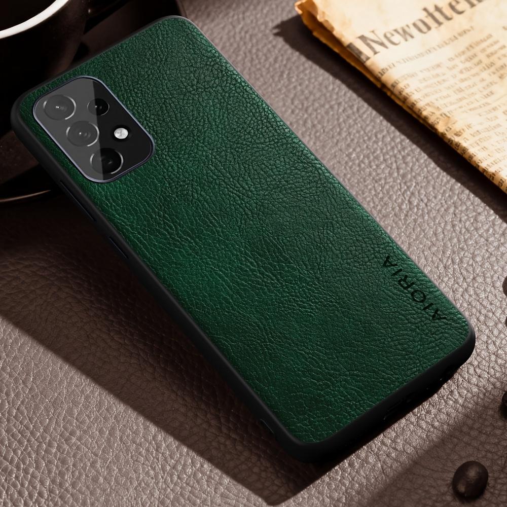 Luxury Case for Samsung Galaxy A13 A23 A33 A53 A73 5G 4G Retro Fashion Natural Texture Solid Color Anti-fingerprints Synthetic Leather Precise