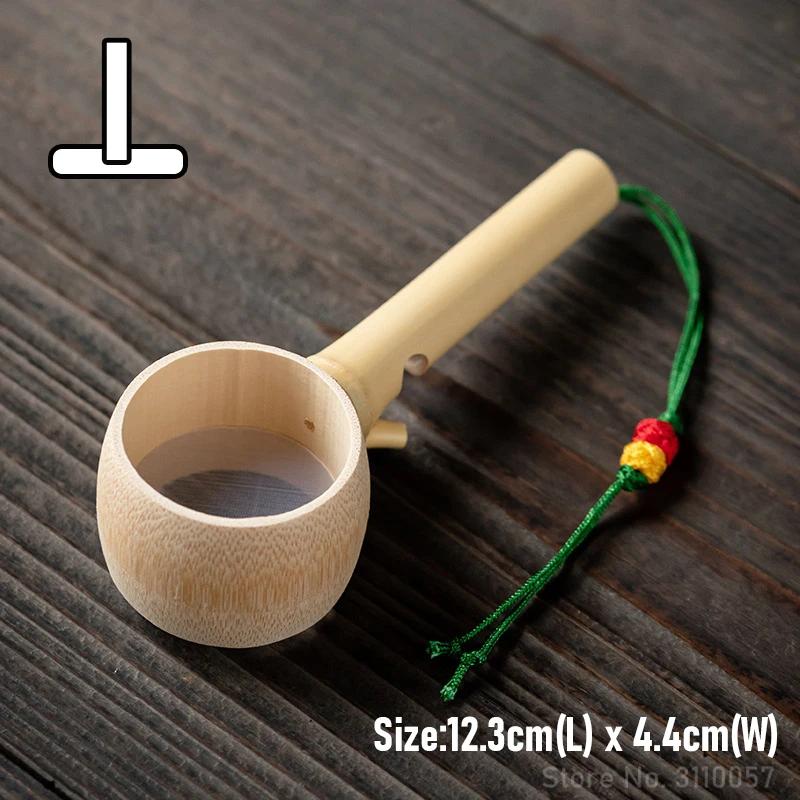 

Bamboo Rattan Tea Infusers Tea Ceremony Utensils Long Handle Tea Strainers Funnel Accessories Table Decor Teaware Kitchen Tool