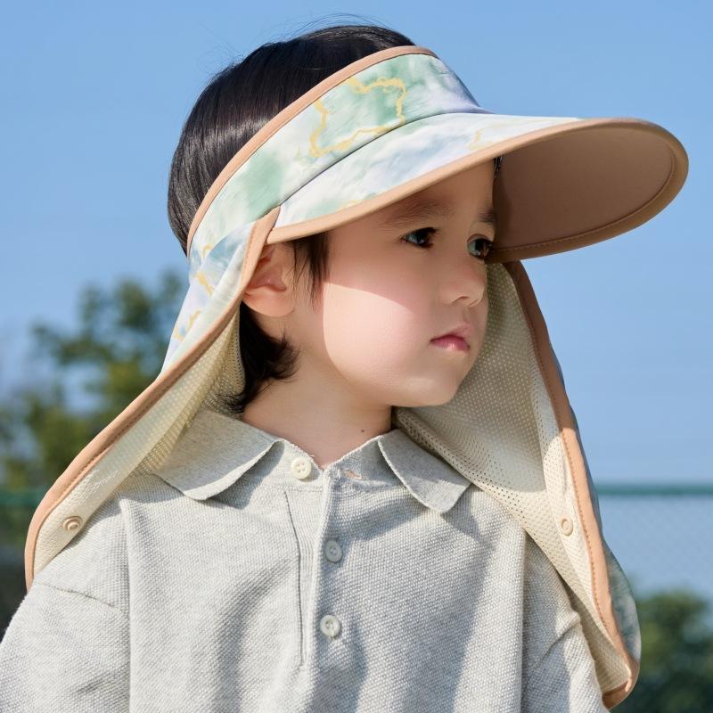Sombrero de Cubo de Copa Vacía para Niños y Niñas Protección UV para Exteriores Sombrero de Sol de Ala Ancha Protección Solar para Bebés Sombrero de Sol
