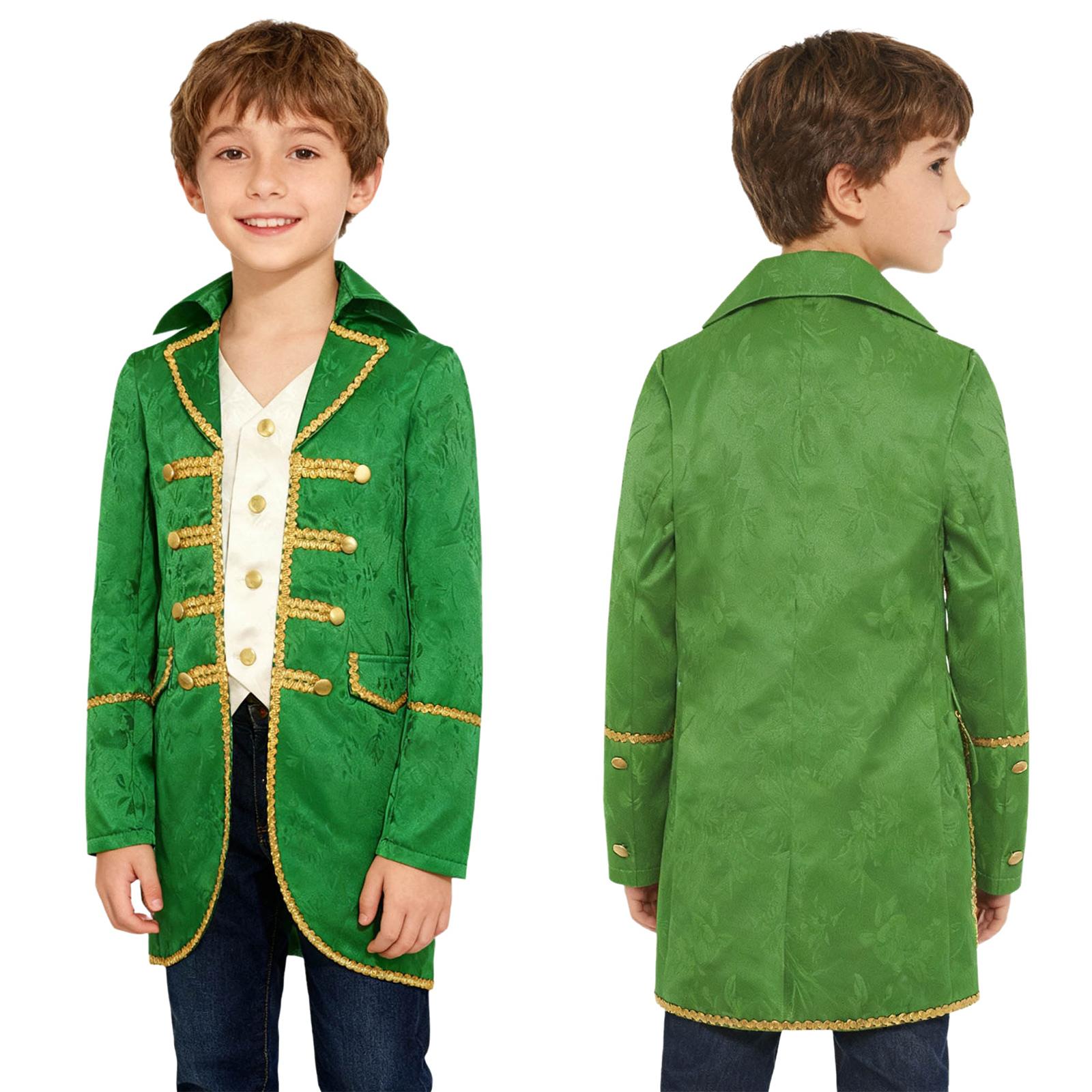 Boys Medieval Victorian Tailcoat Halloween Steampunk