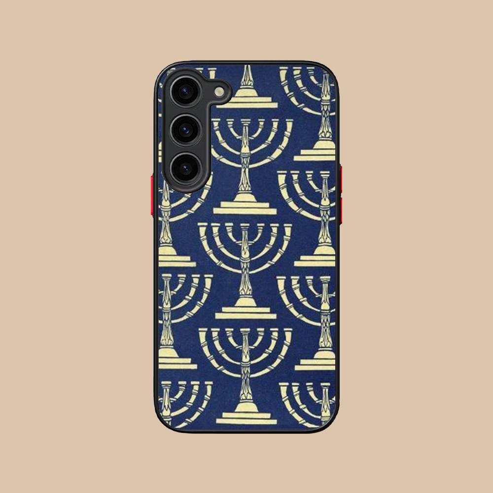 Jewish Hanukkah Mobile Phone Case for Samsung Galaxy S25 S24 S23 S22 S21 Plus FE Ultra Colorful Silicone Cover Cover Smartphone