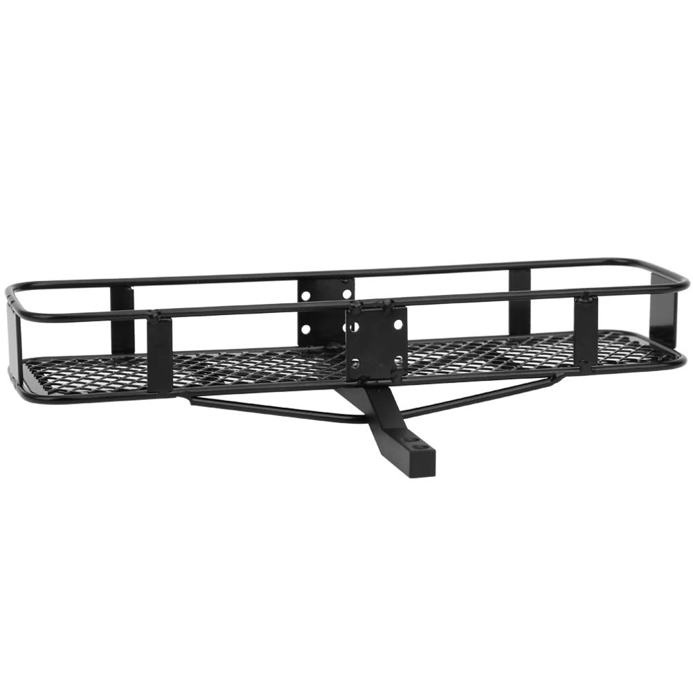 Luggage Carrier for RC Roof Model Truck Luggage Compatible with Axial Traxxas and Scale RC Crawler Cars Hitch-Mounted Racks, Cargo, Basket,