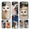 Lovely Pet Cute Animal Cat Phone Case For iPhone 17 Air 16 15 14 11 12 13 Pro  MAX Plus Coque Cover Shell