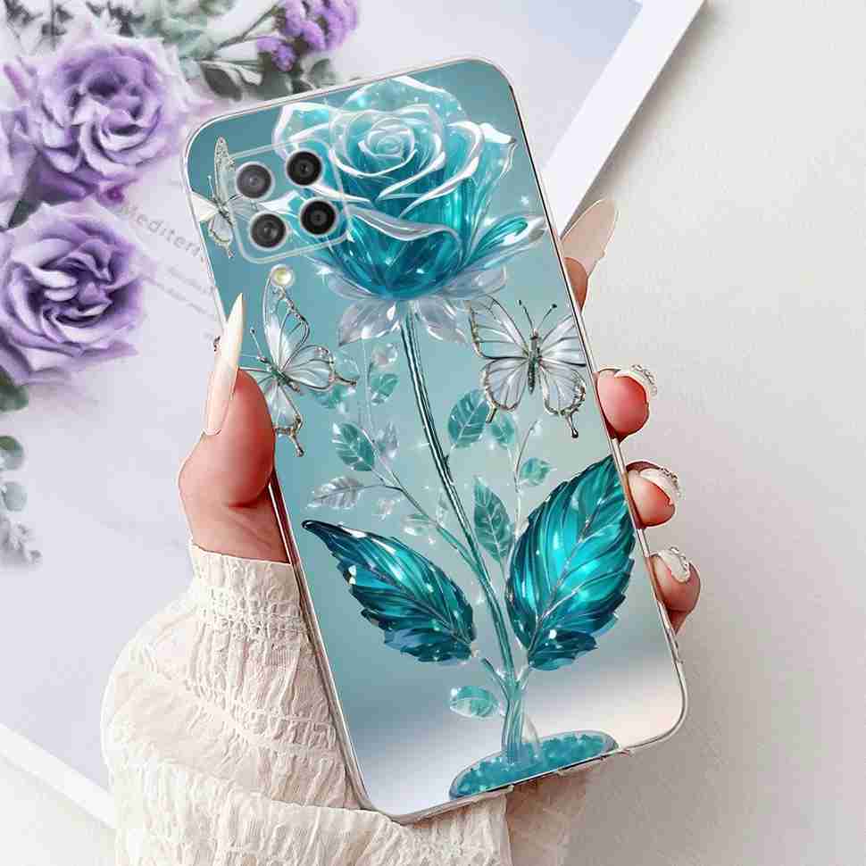 For Samsung Galaxy A42 5G Case Popular Pattern Flowers Soft Silicone TPU Cover For Samsung a42 A42 6.6" SM-A426B Fashion Shell