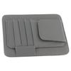 Functional Car Sun Visor PU Leather Storage Pocket Sunglasses Holder
