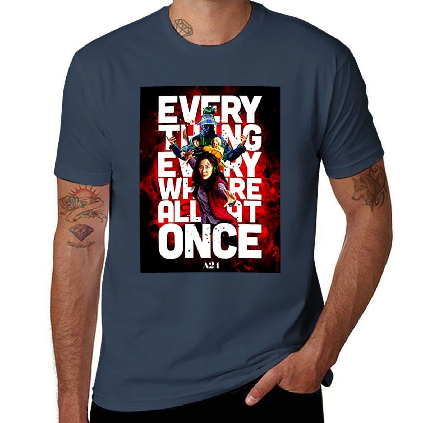 Everything Everywhere All At Once Tshirt Simple Print Design Tshirt S