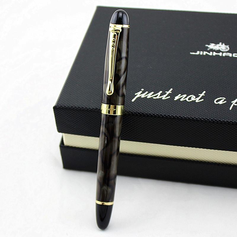 Jinhao X450 Nero Lucido 18Kgp Pennino 0.7Mm Pennino Lrgo Jinhao 450 Lusso Business Viola Vino Verde Dorato 21 Colori Seleziona