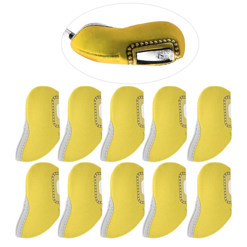 10Pcs Golf Putter Head Cover Iron Club See Through Window Covers Putter Protector