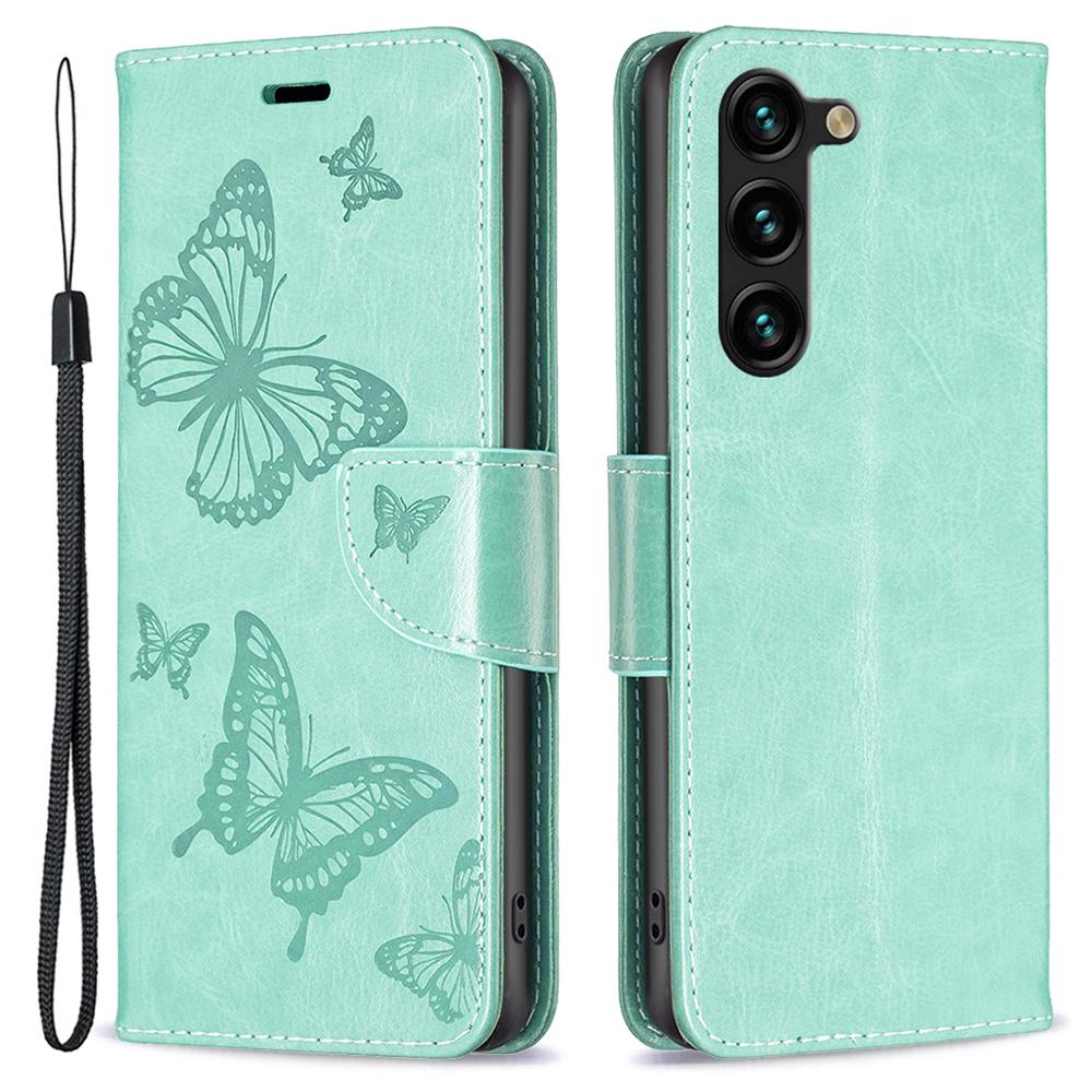 For Samsung Galaxy S25+/S24+ Case Butterfly Imprinted PU Leather Wallet Cover