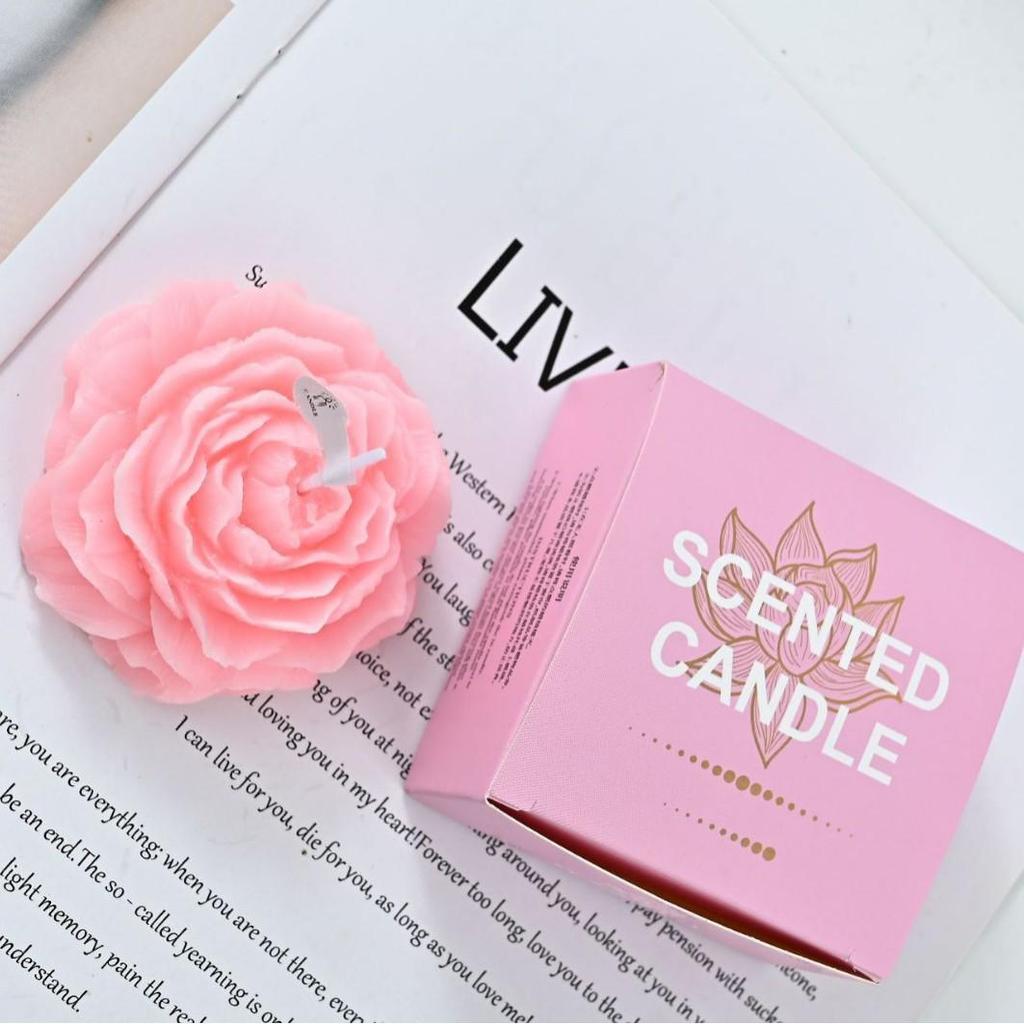 Peony Scented Candle: Creative Teacher's Day & Birthday Party Favor Gift