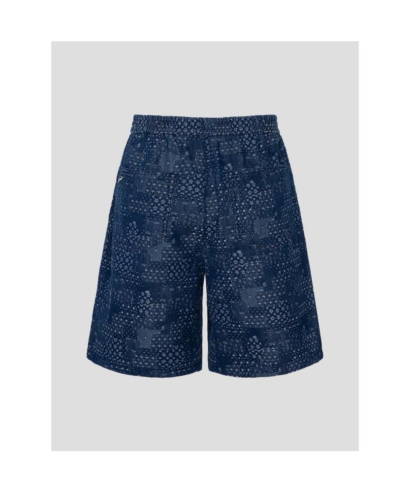 Binpolmen Marine Denim Half Pants Navy