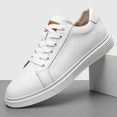 Mode Heren Oxford Leer Casual Schoenen Vetersluiting Antislip Lichtgewicht Sneakers voor Zakelijk Antislip Zool Heren Dress-Casual Schoeisel