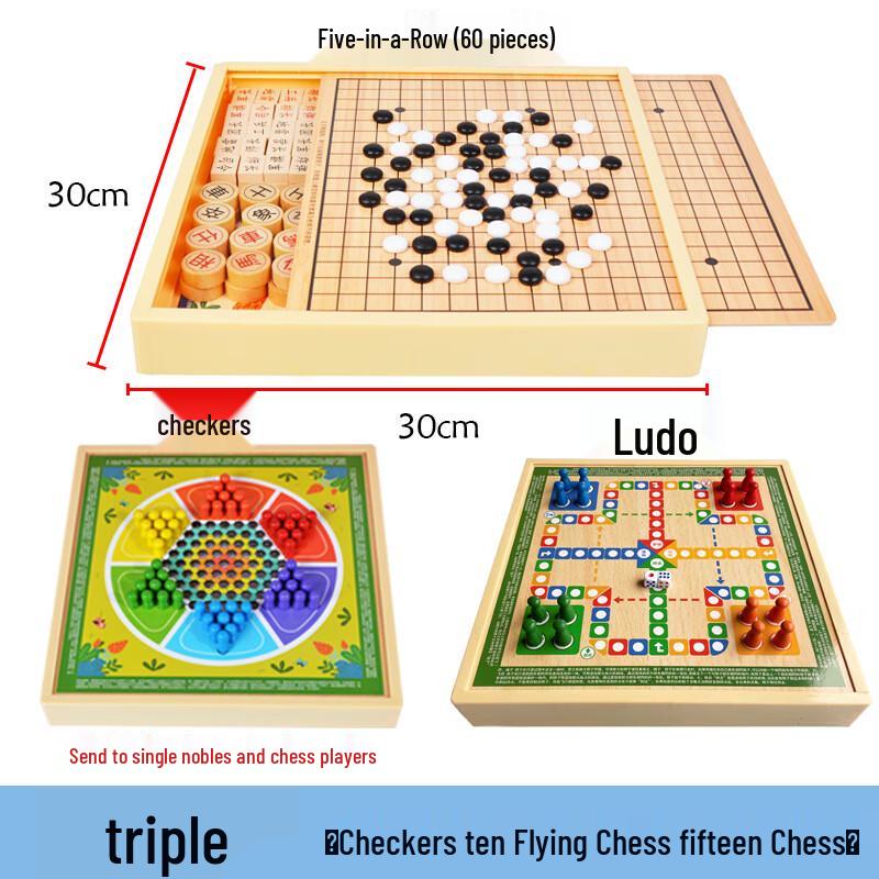 Brangdy 3-in-1 Board Game Set