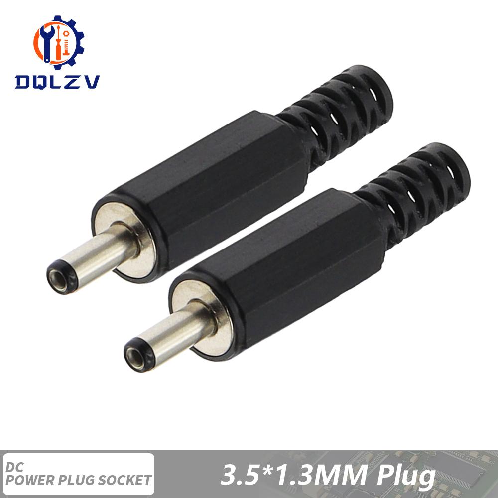 DC Connectors 5.5x2.1mm 3.5x1.3mm DC Power Female Jack Socket Nut Panel Mount DC Power Adapter Connector DC-099/005/022B/25M