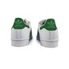 Adidas Originals SUPERSTAR Leather Slip Resistant Low top Skateboard Shoes Unisex White Green EG4958(Team183-)