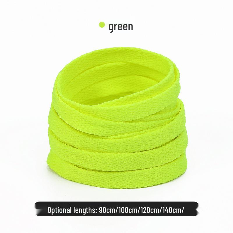 Colorful Polyester Flat Shoelaces for High-Top Canvas Sports Shoes