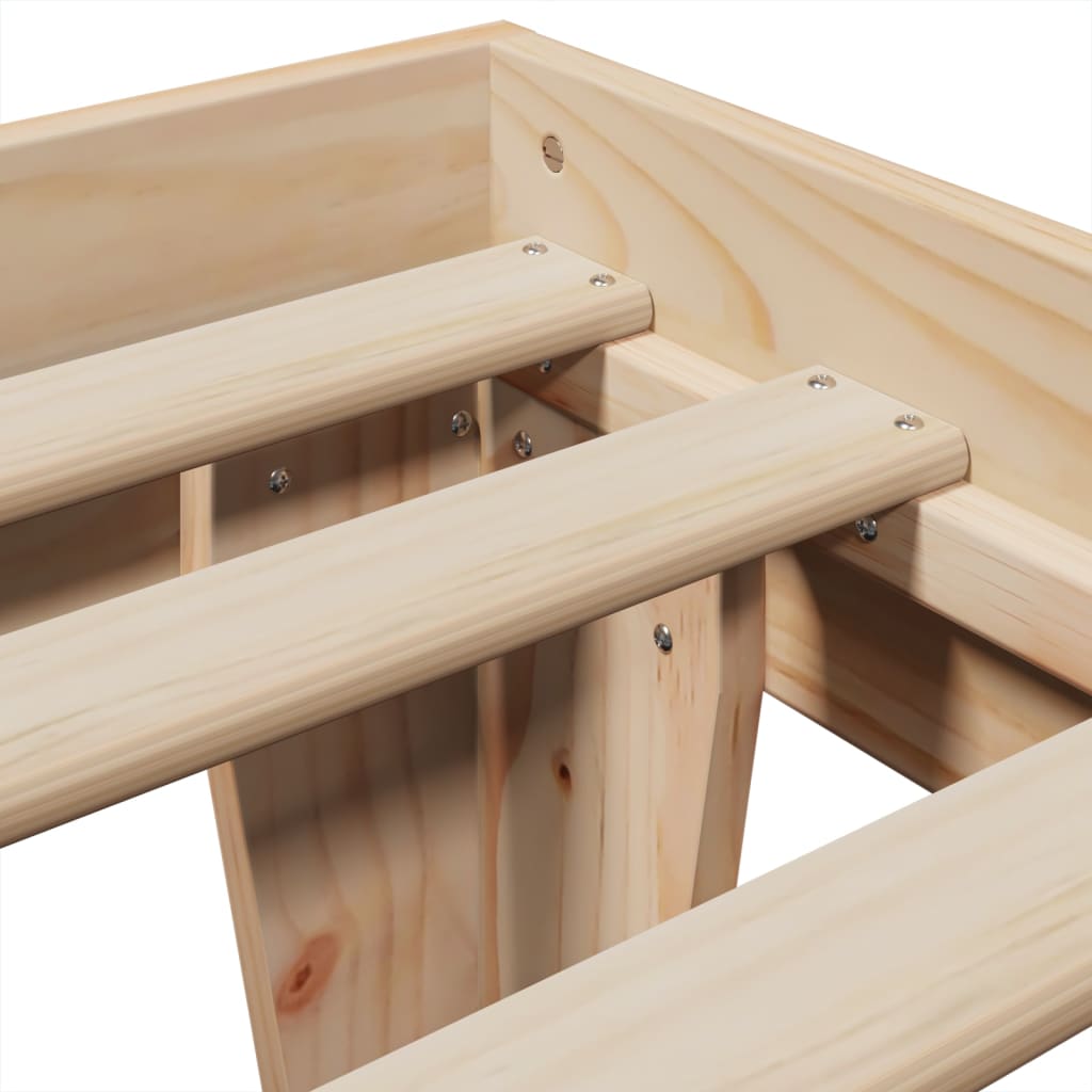 Solid Wood Bed without Mattress 90 x 190 cm Pine