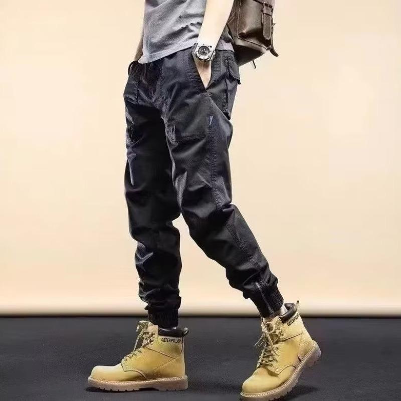 2023 Men's Tapered College Style Casual Overalls – Spring/Autumn Outdoor Sports Trend