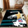 Philadelphia Eagles Night Game Rug Game Carpet, Floor Mat for Bedroom Living Room Entryway Rug, Home Decor Idea Gift for Christmas birthday