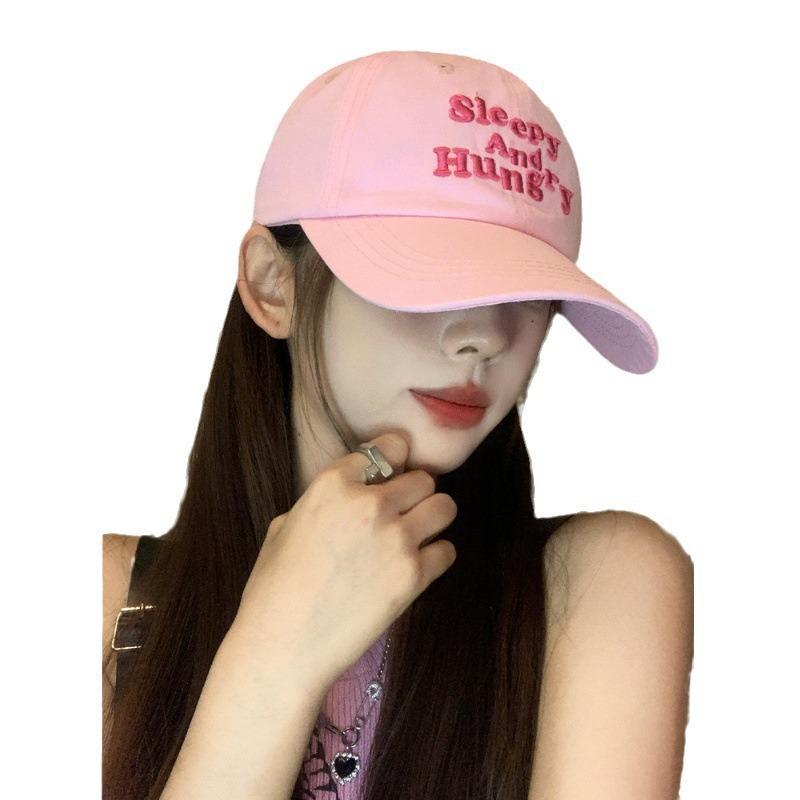 Korean Green Baseball Hat Women's Spring and Summer Soft Top Hat Versatile Face Showing Small Duckling Cap Wide Brim Trendy