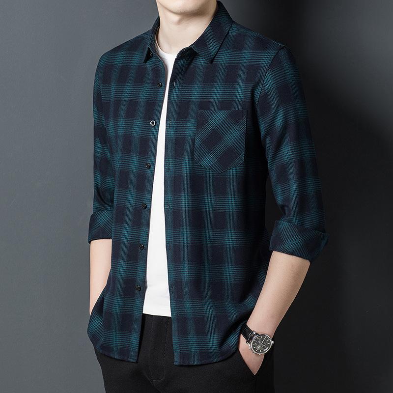 Осенние новые рубашки с длинными рукавами — фото 4