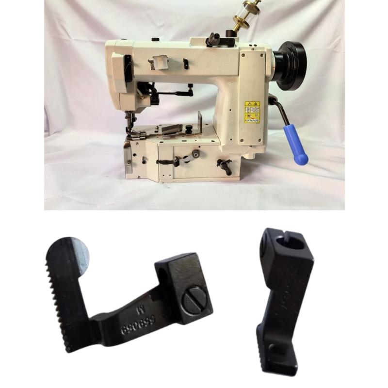 Alloys Steel Presser Foot And Needle Plate Set For Overlocker Machine 300U Stitching For Multiple Fabrics Leather