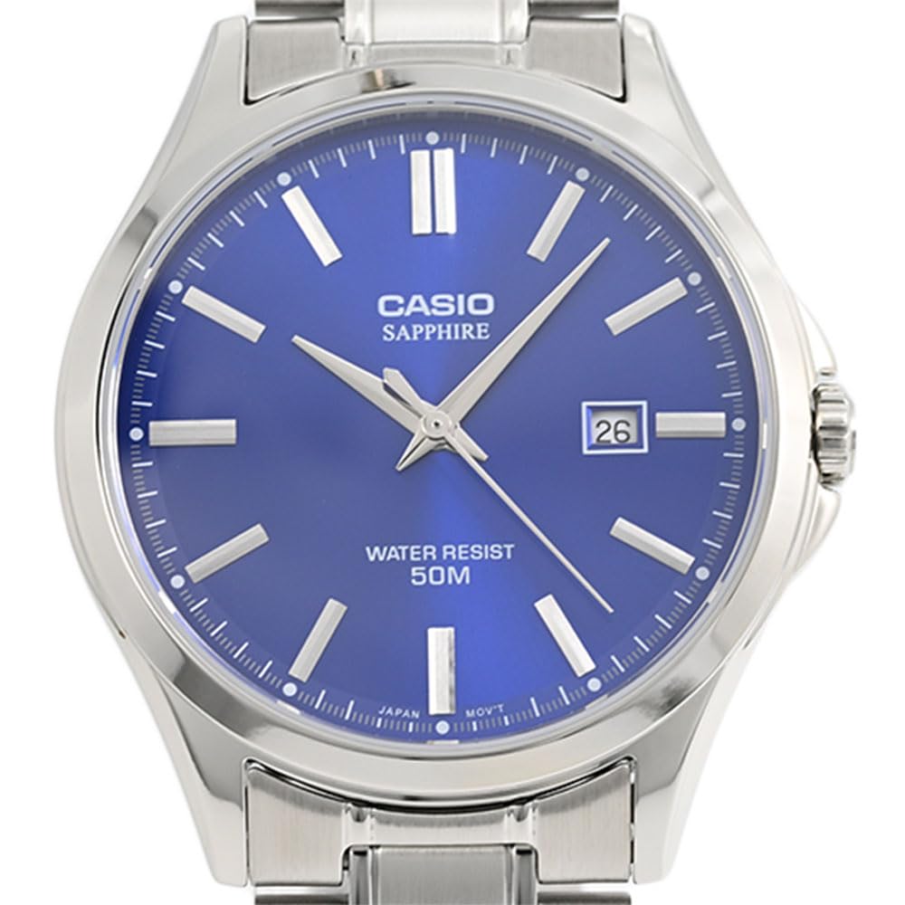 CASIO Analog Quartz Standard Silver blue MTS-115D-2A1